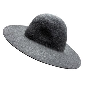 hat WESTERLIND gray wool felt S wide brim Western boho hipster minimalist